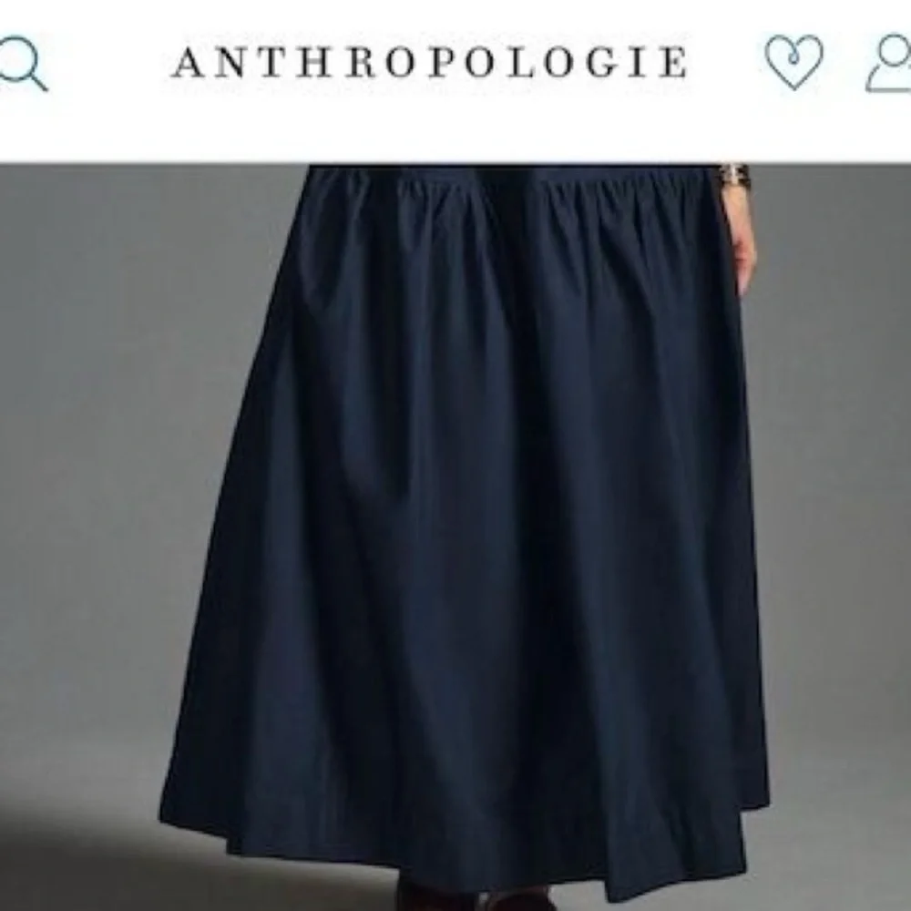 ANTHROPOLOGY MOON RIVER PUFF SLEEVE BACK CUTOUT SMOCKED WAIST MIDI DRESS SMALL - Picture 2 of 16